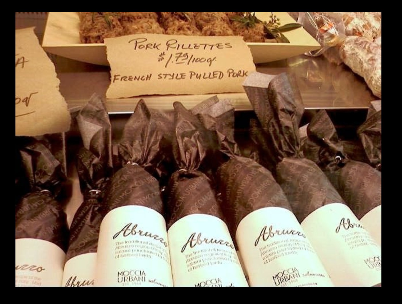 Historic Moccia & Urbani packaged products