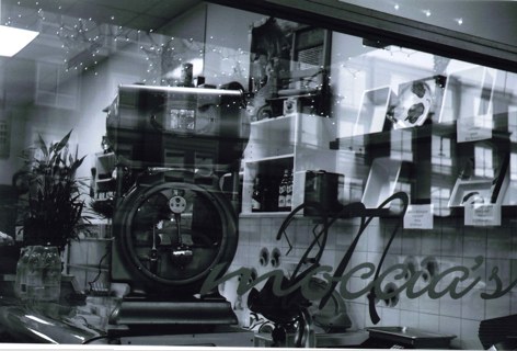 Historic Moccia's storefront and salumeria equipment